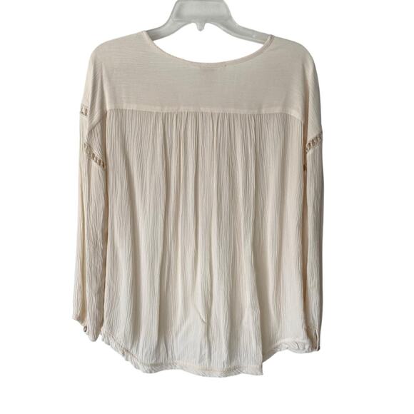 Sundance Savannah Cream Ivory Lace Front Blouse size medium - Picture 6 of 8